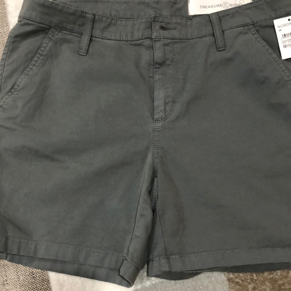 Grey cargo shorts